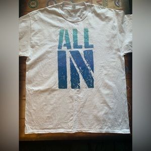 Mens XL “All In” Graphic Tee